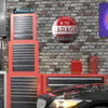 What Happens in the Garage Dome Metal Sign - 15.5"